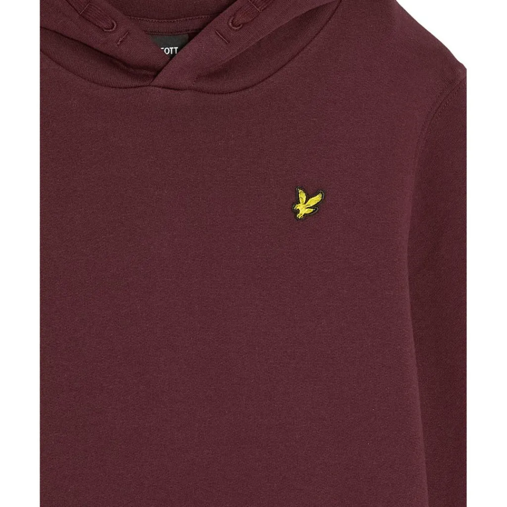 Lyle & Scott Brush Back Pullover hoodie junior burgundy< Truien & Vesten