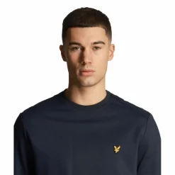 Truien & Vesten-Lyle & Scott  Fly fleece sweater heren dark navy