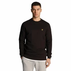 Lyle & Scott Fly fleece sweater heren jet black< Truien & Vesten