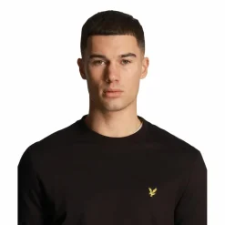 Lyle & Scott  Fly fleece sweater heren jet black< Truien & Vesten