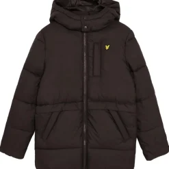 Jassen-Lyle & Scott Ripstop Quilted Puffer jas junior jet black