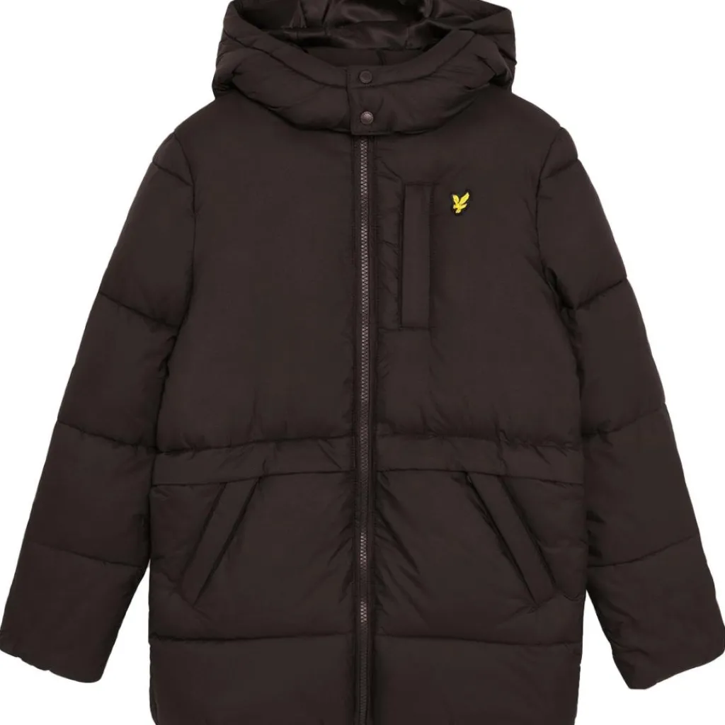 Jassen-Lyle & Scott Ripstop Quilted Puffer jas junior jet black