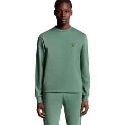 Truien & Vesten-Lyle & Scott  Sports Lightweight sweater heren silver pine
