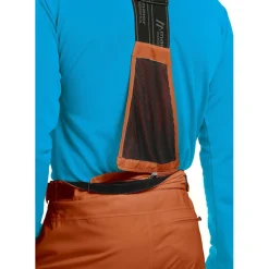 Maier Sports  ANTON 2 short size skibroek heren aztec brick< Skibroeken