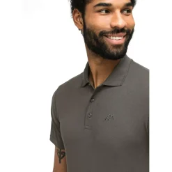 Maier Sports Ulrich polo heren teak< Outdoor Shirt