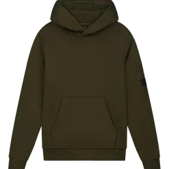 Malelions Nylon Pocket hoodie junior moss green< Truien & Vesten