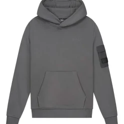 Truien & Vesten-Malelions Nylon Pocket hoodie junior anthracite