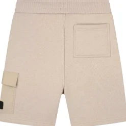 Malelions Nylon Pocket short junior taupe< Broeken