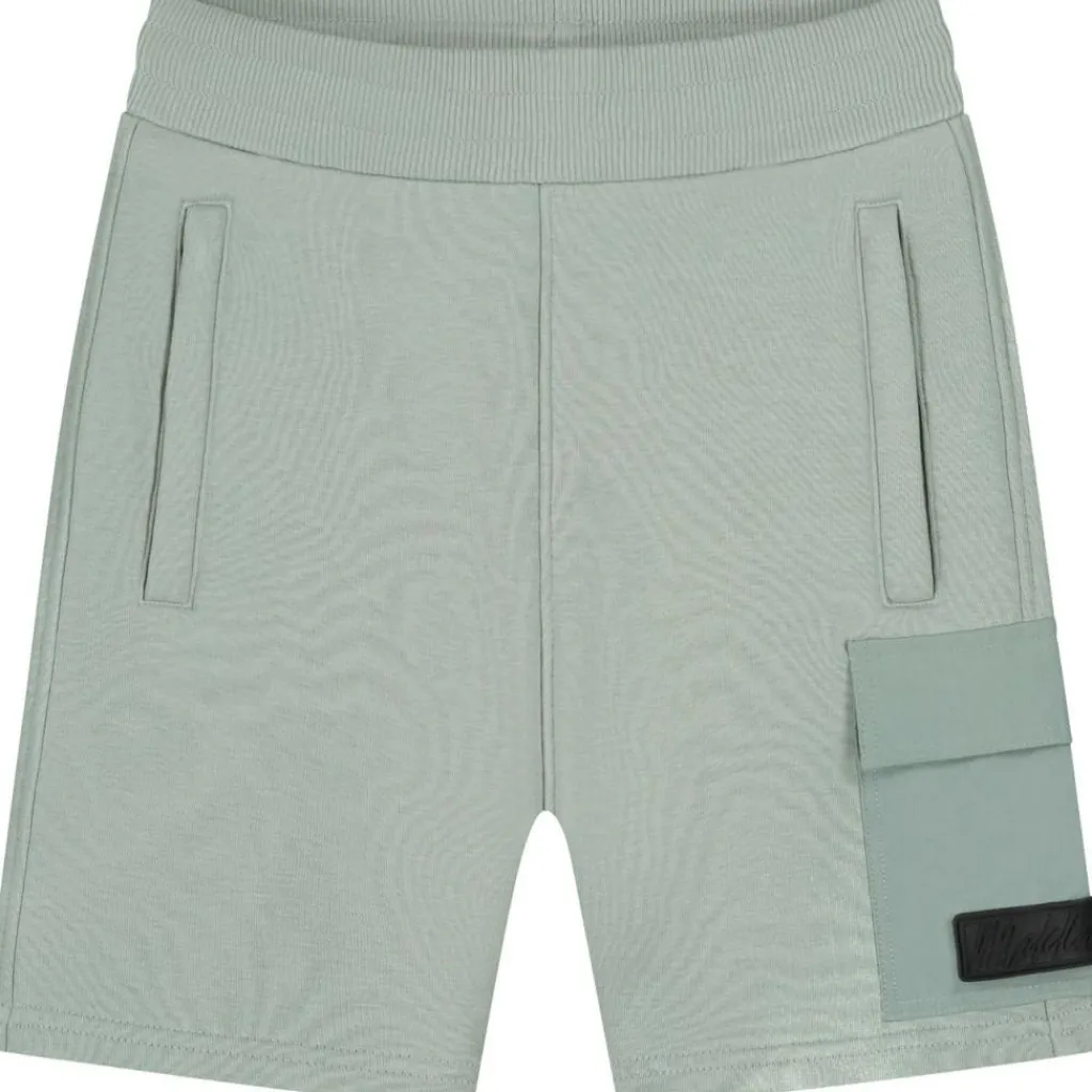 Broeken-Malelions Nylon Pocket short junior agave green