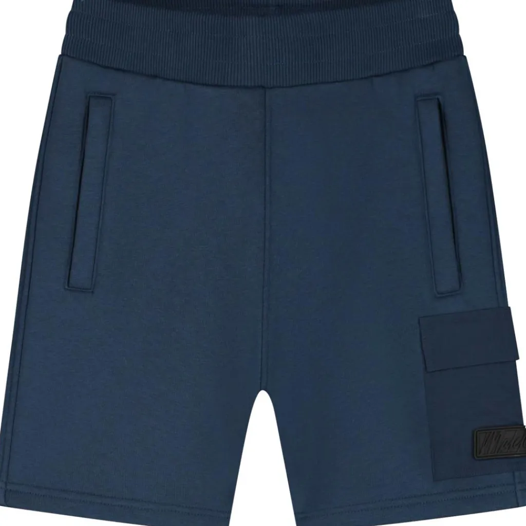 Broeken-Malelions Nylon Pocket short junior navy