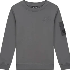 Malelions Nylon Pocket sweater junior anthracite< Truien & Vesten