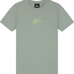 Shirts, Polo's & Blouses-Malelions Striped Signature shirt junior agave green