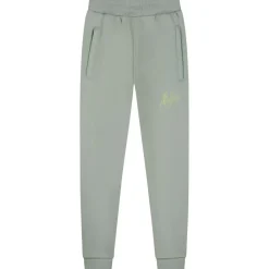 Broeken-Malelions Striped Signature joggingbroek junior agave green
