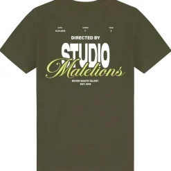 Shirts, Polo's & Blouses-Malelions Studio shirt junior moss green