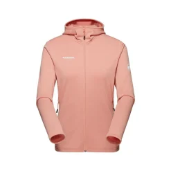 Fleece Vest-Mammut Aconcagua Light ML Hooded fleece vest dames quartz  dust