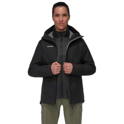 Mammut Alto Light Hooded 3-in-1 outdoor jack dames black< Outdoor Jack