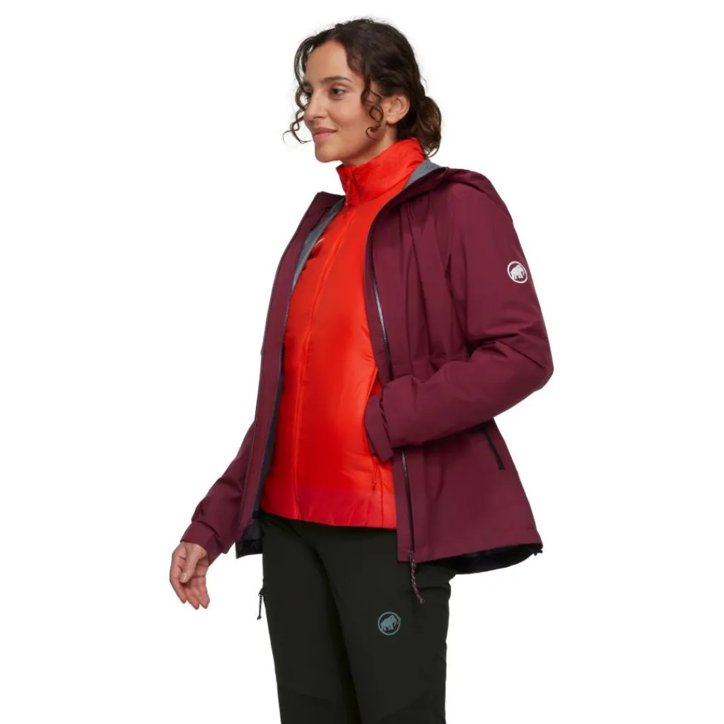 Mammut Alto Light Hooded 3-in-1 outdoor jack dames vin red< Outdoor Jack