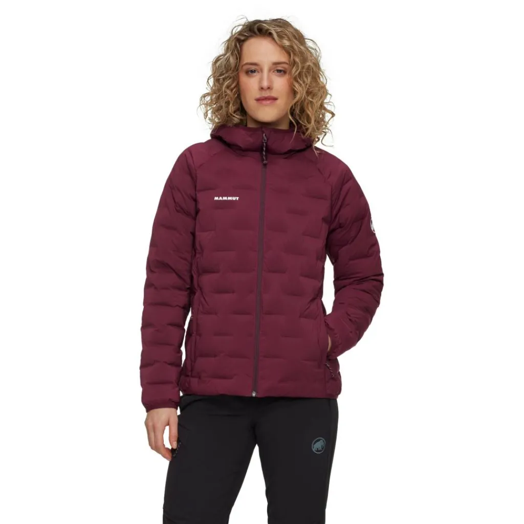Outdoor Jack-Mammut Sender IN Hooded outdoor jack dames vin