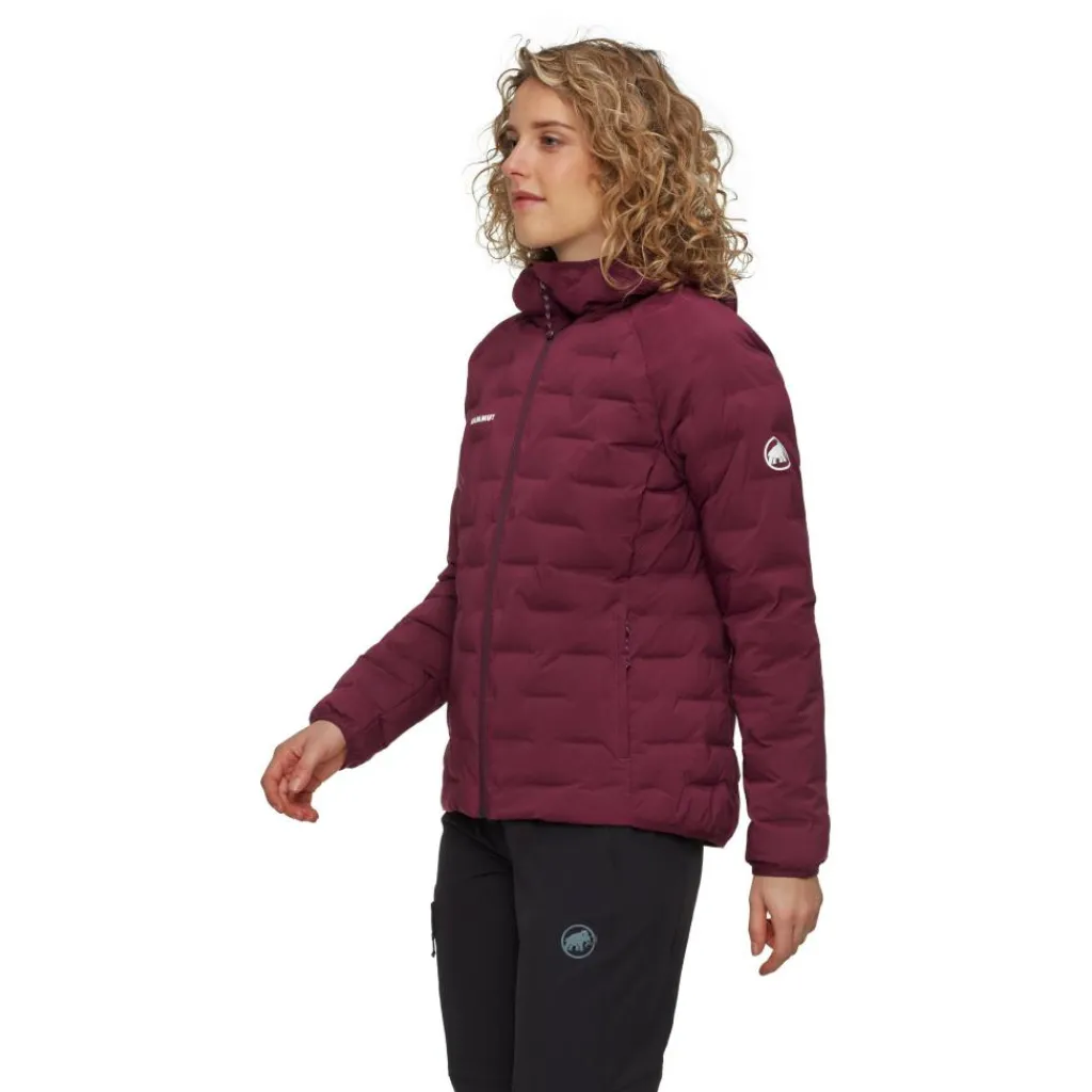 Outdoor Jack-Mammut Sender IN Hooded outdoor jack dames vin
