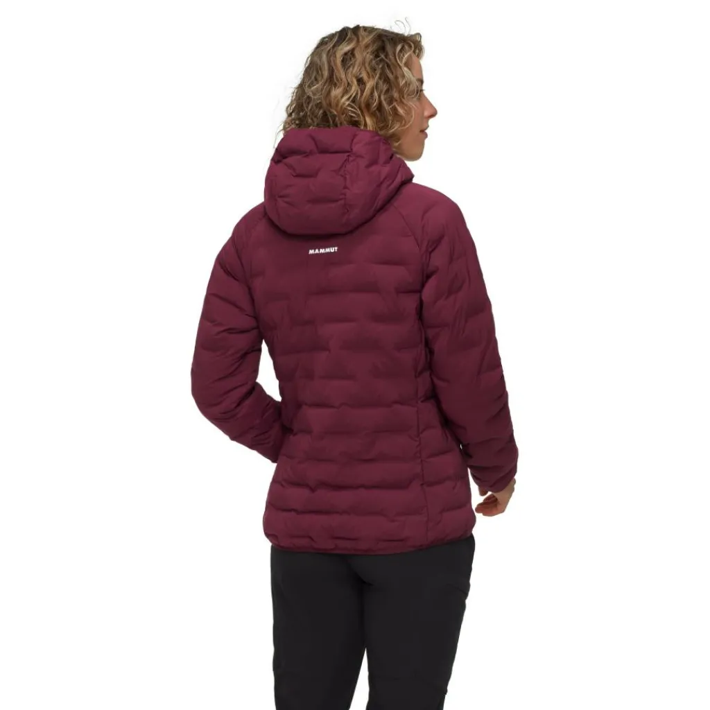 Outdoor Jack-Mammut Sender IN Hooded outdoor jack dames vin