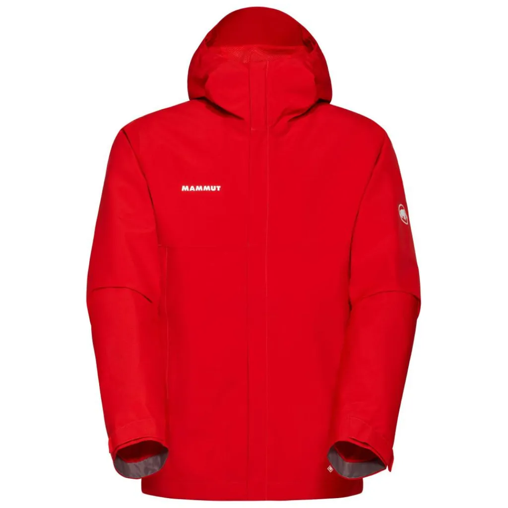 Outdoor Jack-Mammut Treeline Light HS Hooded outdoor jack heren red
