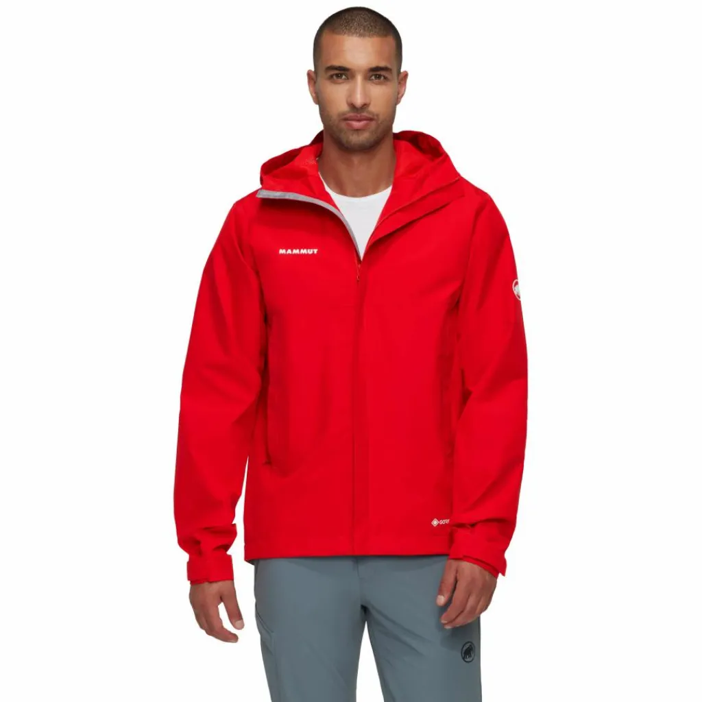 Outdoor Jack-Mammut Treeline Light HS Hooded outdoor jack heren red