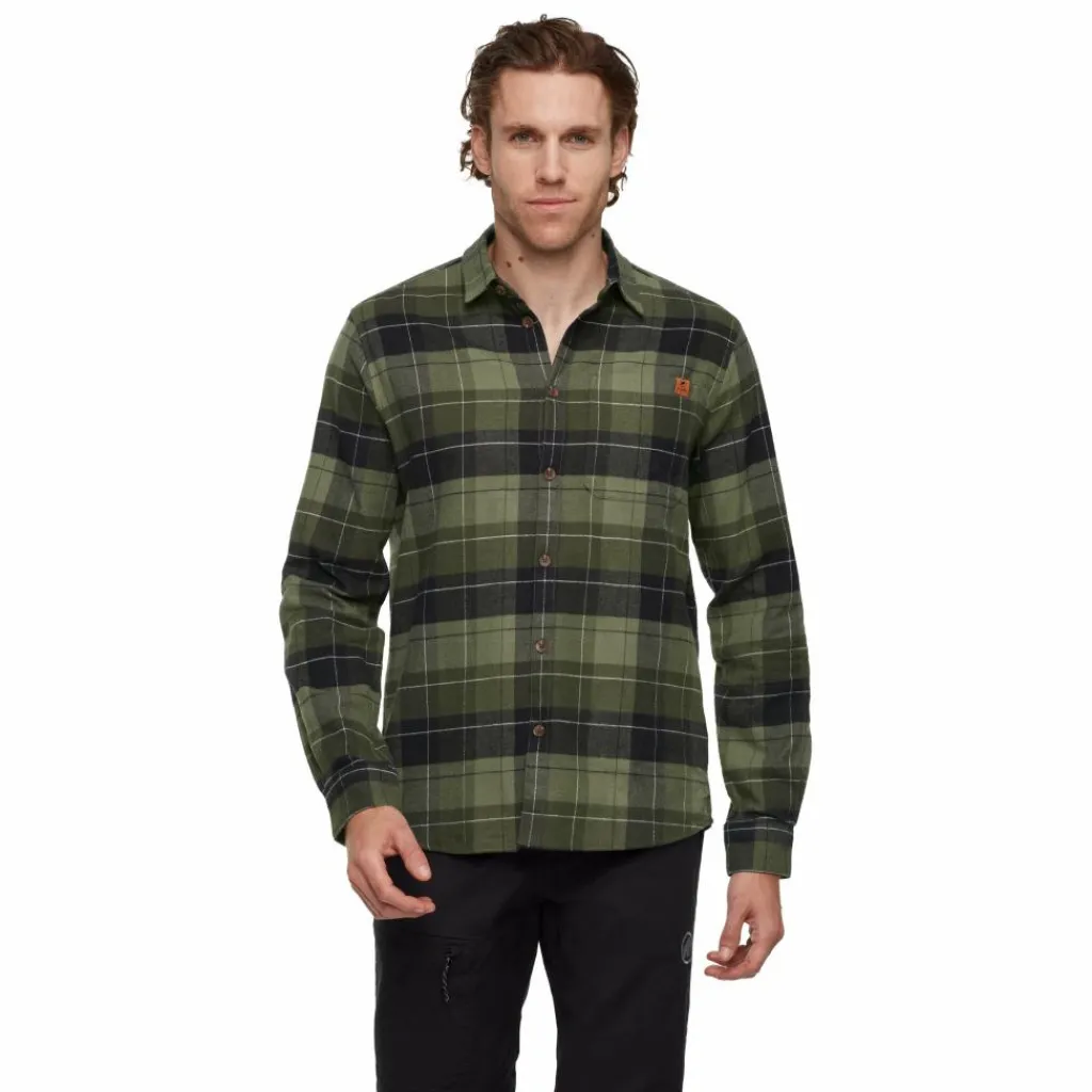 Outdoor Shirt-Mammut Trovat overhemd heren marsh black