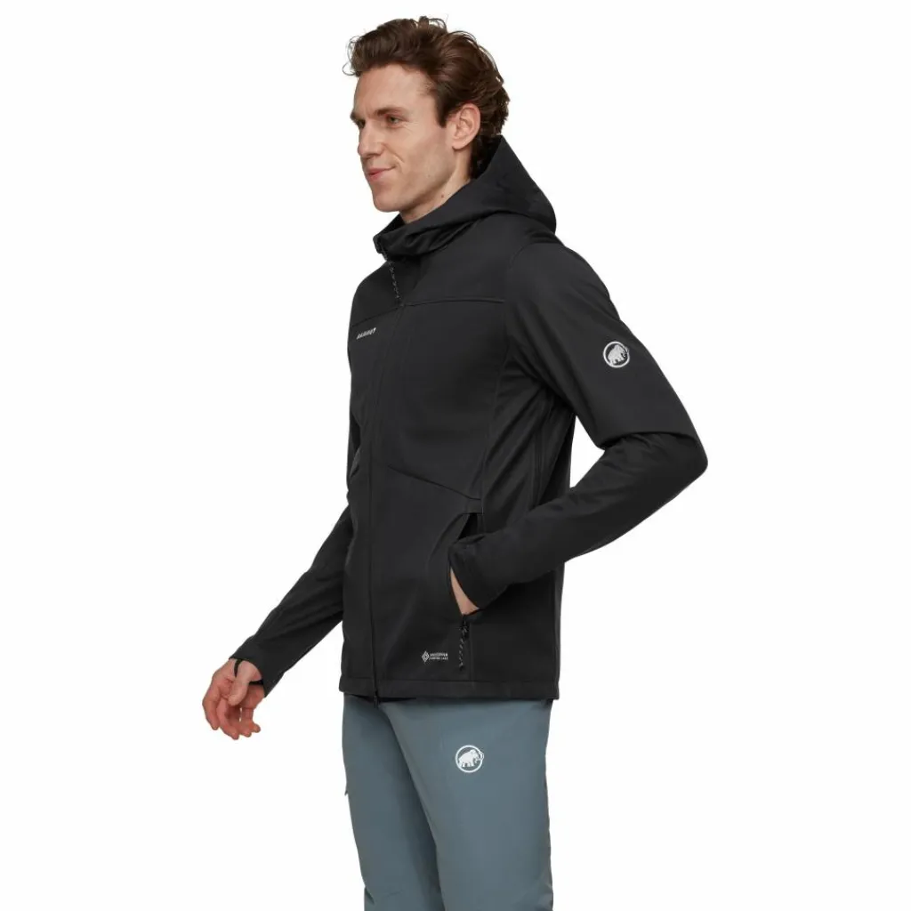 Mammut Ultimate VIII SO Hooded 25 Years softshell jas heren black< Outdoor Jack