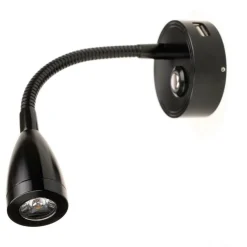 Verlichting-Marine LED Mini Flex USB led opbouwspot zwart