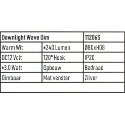 Verlichting-Marine LED Wave opbouw spot zilver