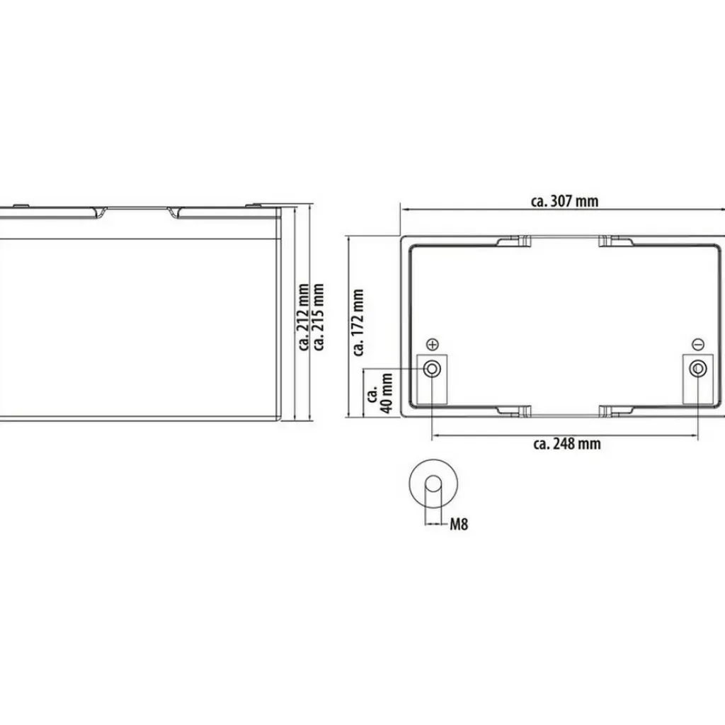 Accu's & Batterijen-Mc Camping MC-LB100 LiFePO4 accu 12,8V 100Ah