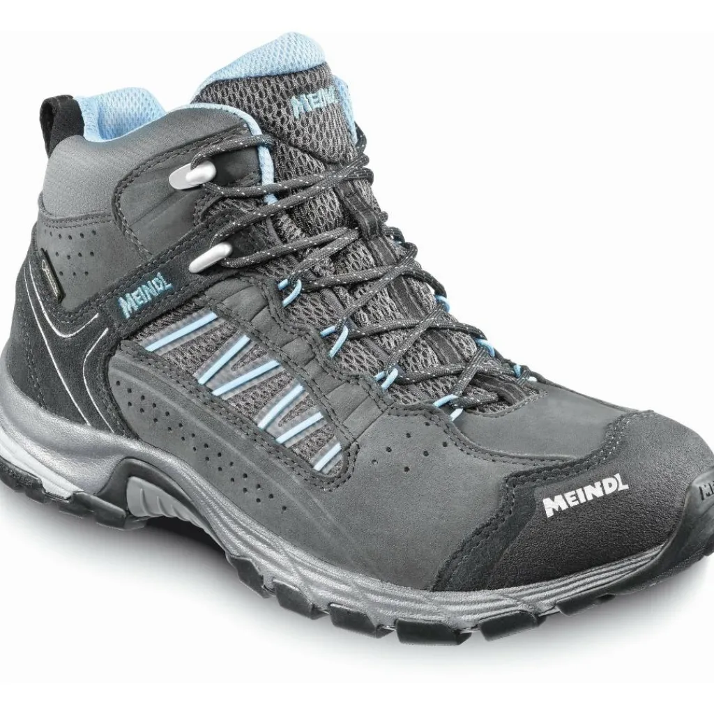Meindl Journey Lady Mid GTX wandelschoenen dames anthracite azure< Wandelen|Wandelschoenen