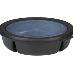 Mepal Cirqula Bento multikom vershouddoos rond 1 liter nordic black< Vershouddozen