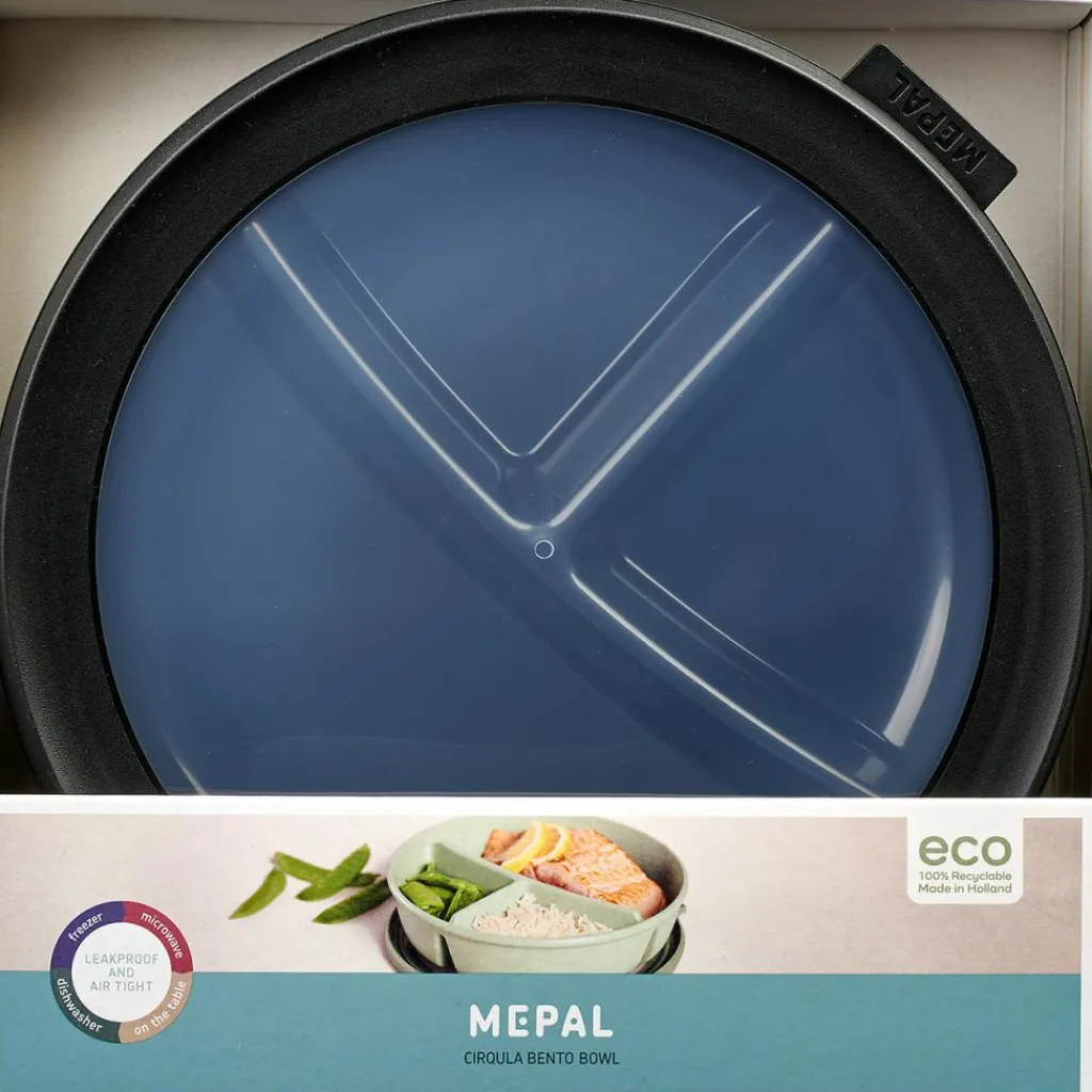 Mepal Cirqula Bento multikom vershouddoos rond 1 liter nordic black< Vershouddozen