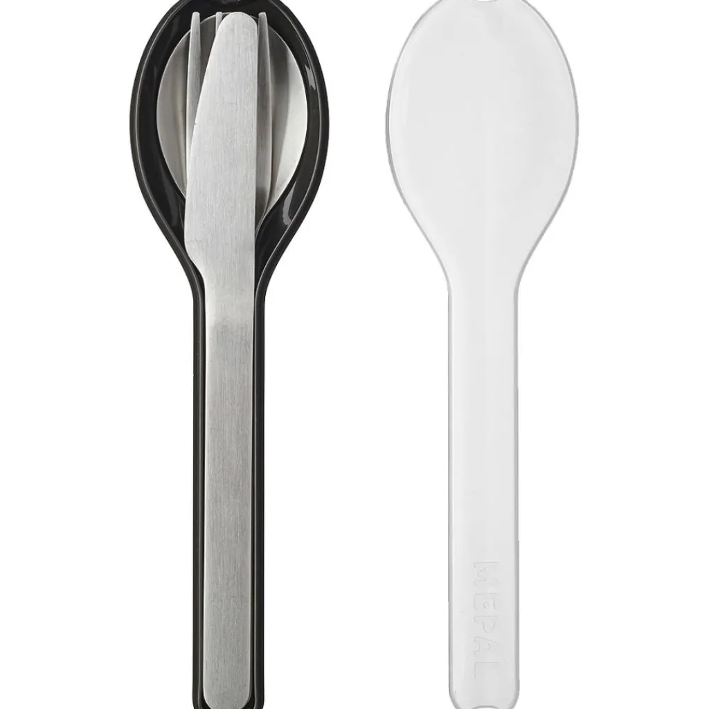 Bestek-Mepal Ellipse bestekset nordic black 3-delig