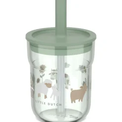 Glazen & Bekers-Mepal Mio beker met rietje 250 ml little dutch little farm