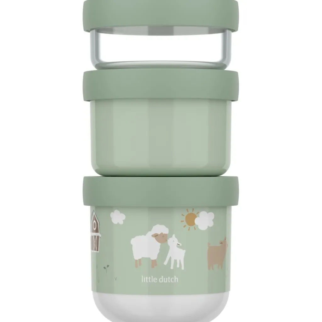 Lunchboxen & Bekers-Mepal Mio snackpot little dutch little farm 3-delig