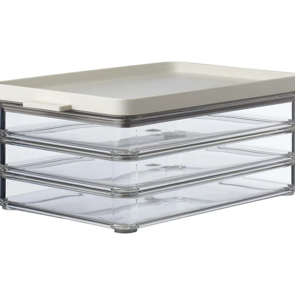 Mepal Omnia 3-laags vleeswarendoos nordic white< Vershouddozen