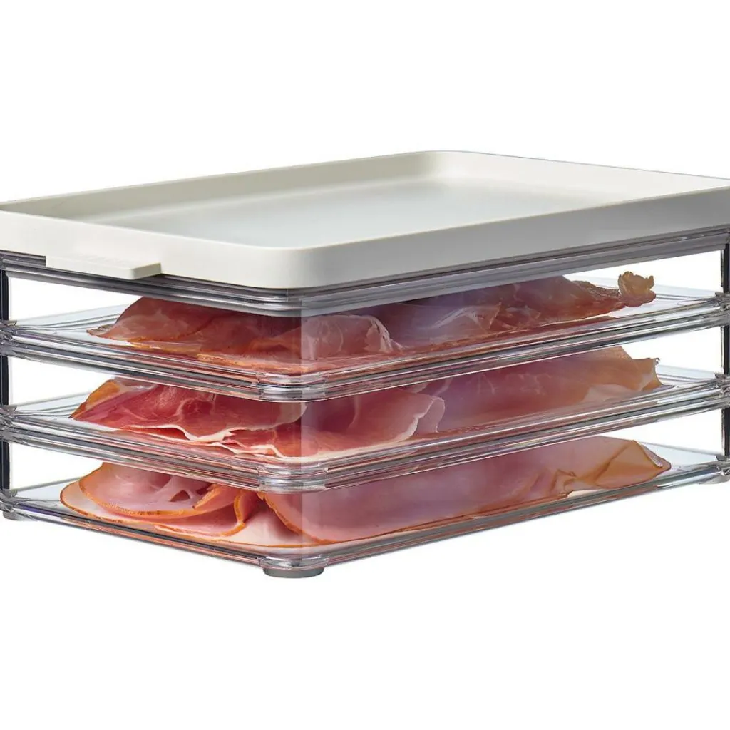 Mepal Omnia 3-laags vleeswarendoos nordic white< Vershouddozen