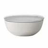 Schalen-Mepal Silueta schaal met deksel 5 liter nordic white