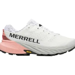 Merrell Agility Peak 5 hardloopschoenen dames white soft coral< Hardloopschoenen