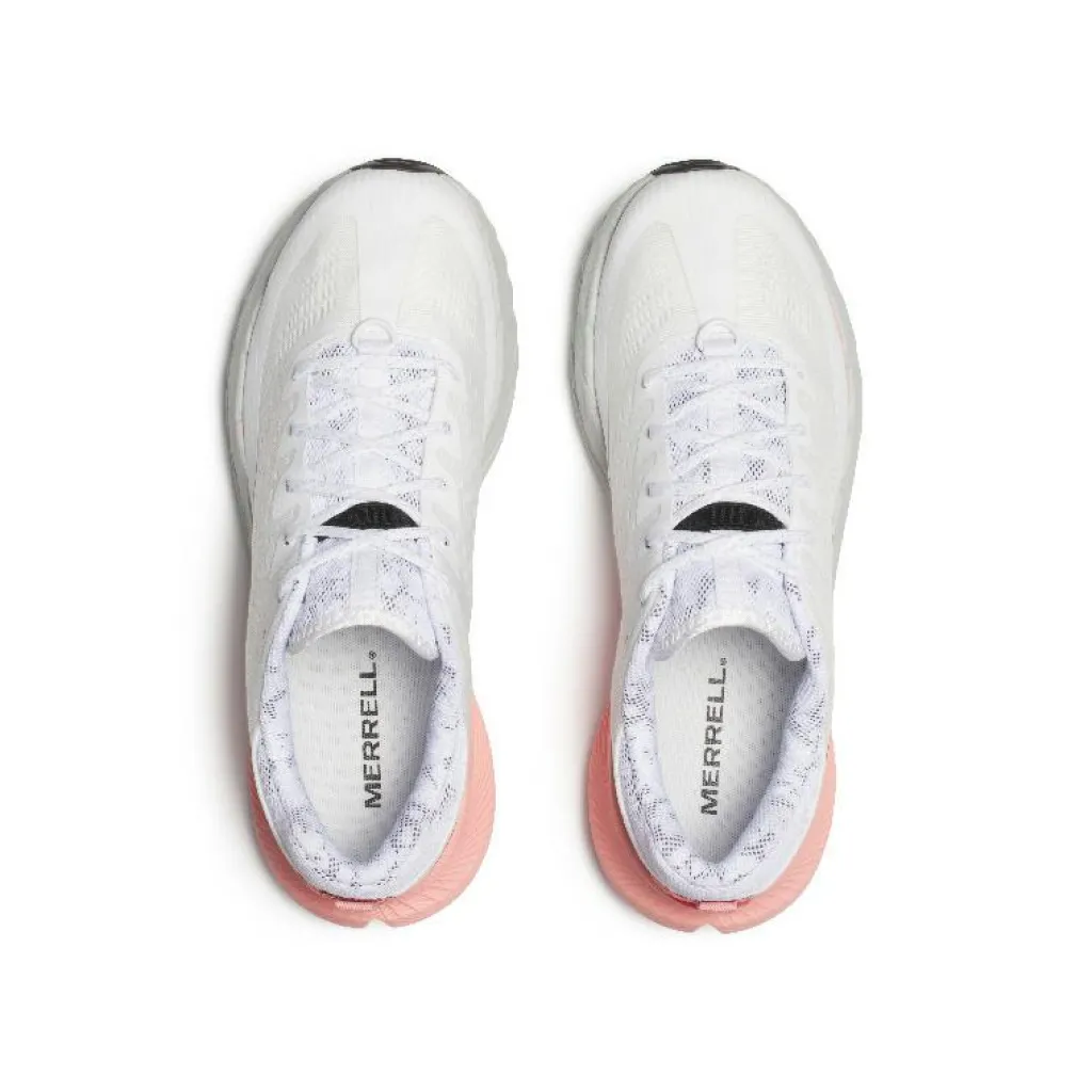 Merrell Agility Peak 5 hardloopschoenen dames white soft coral< Hardloopschoenen