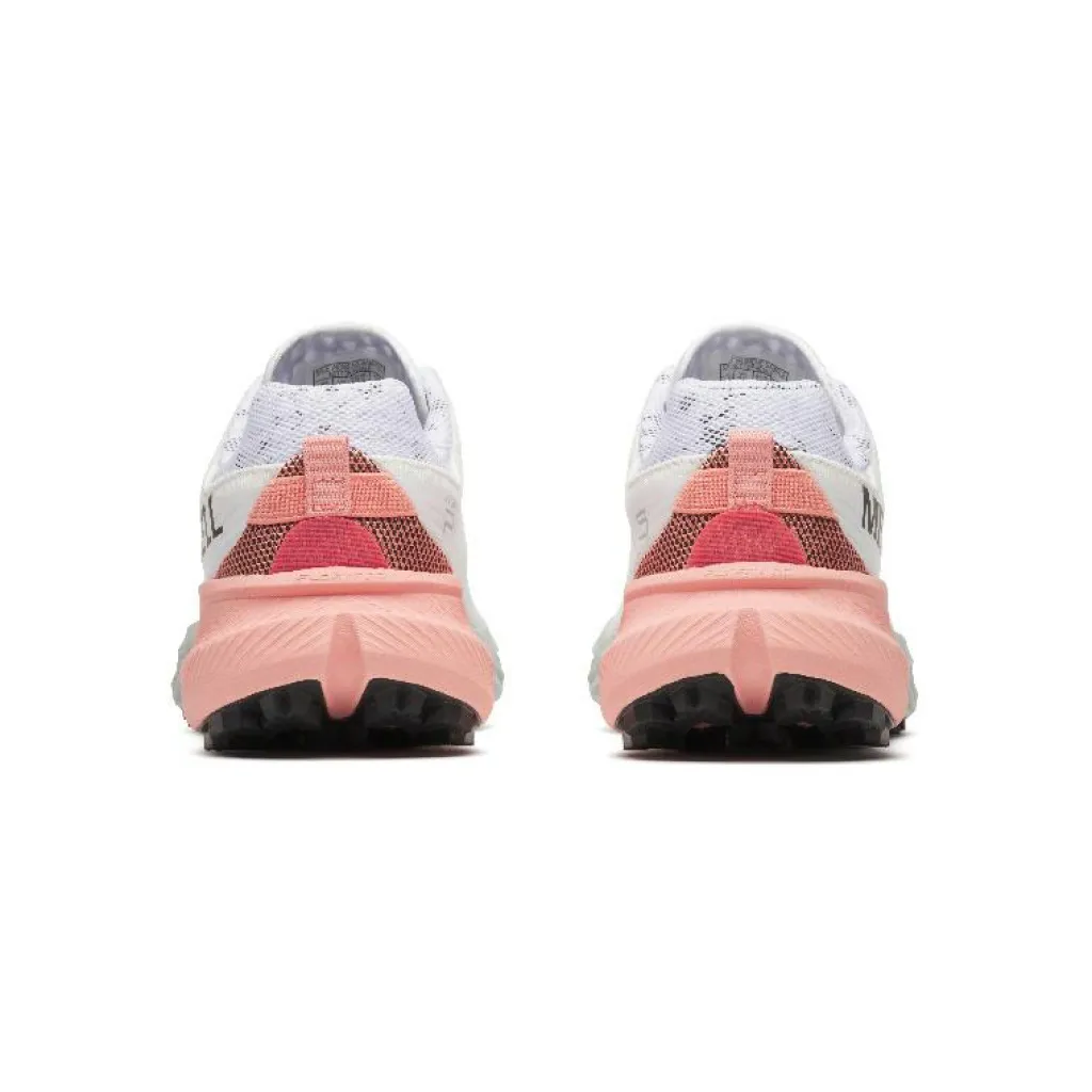 Merrell Agility Peak 5 hardloopschoenen dames white soft coral< Hardloopschoenen