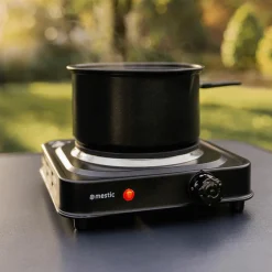 Mestic MKT-120 kookplaat zwart< Keukenapparaten