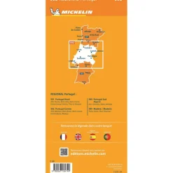 Michelin 592 Centraal-Portugal wegenkaart< Reisboeken & Kaarten