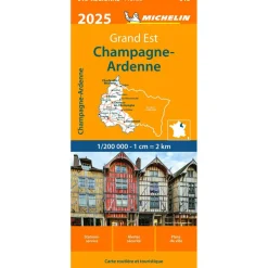 Reisboeken & Kaarten-Michelin 515 Champagne-Ardenne wegenkaart 2025