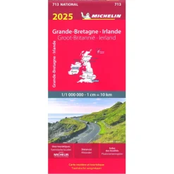 Michelin 713 Groot-Brittannië en Ierland wegenkaart 2025< Reisboeken & Kaarten