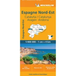 Michelin 574 Noordoost-Spanje Cataluña Aragón Andorra wegenkaart< Reisboeken & Kaarten