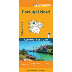Reisboeken & Kaarten-Michelin 591 Noord-Portugal wegenkaart