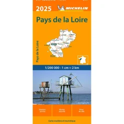 Michelin 517 Pays de La Loire wegenkaart 2025< Reisboeken & Kaarten